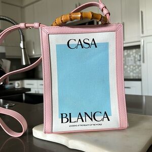 Casa Blanca Pink and Blue Tote Bag